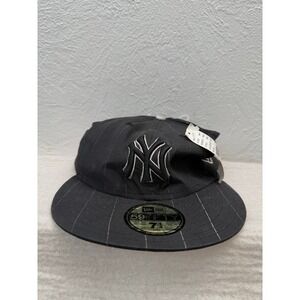 New Era 59FIFTY NY Yankees Fitted‎ Hat Black Pinstripe Size 7 1/4 NWT